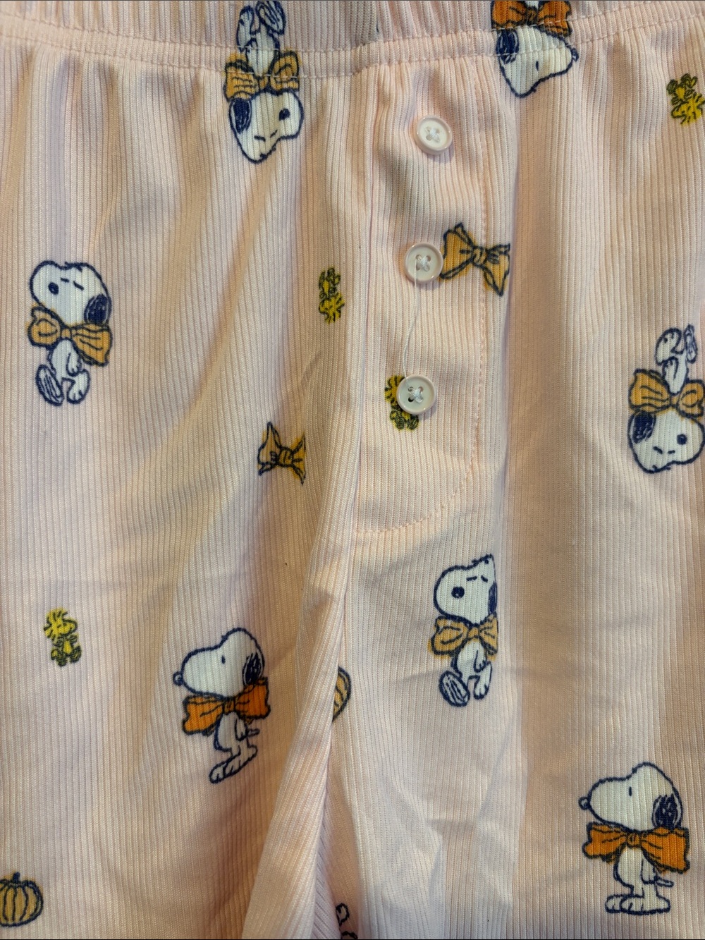 BNWT PEANUTS SNOOPY Halloween Pumpkin Fall Pajama Set 3 Piece Women's Size Large - Picture 10 of 12